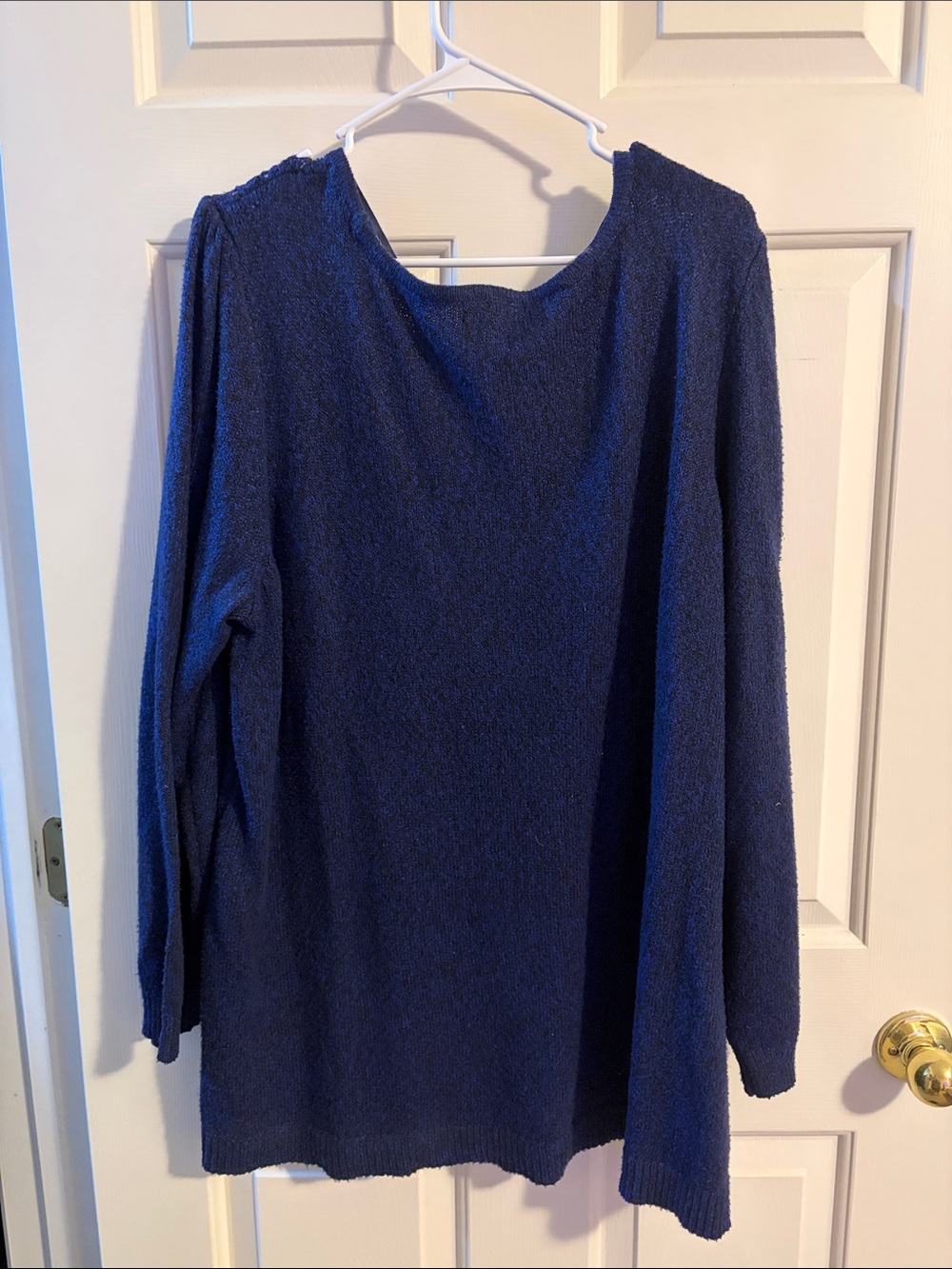 Lane Bryant Navy Openwork Knit Sweater - Picture 3 of 3